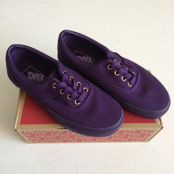 purple and gold vans
